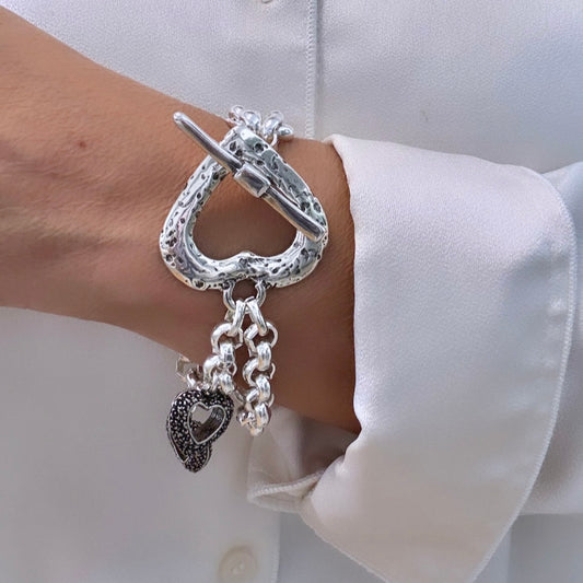 Carolina heart charm